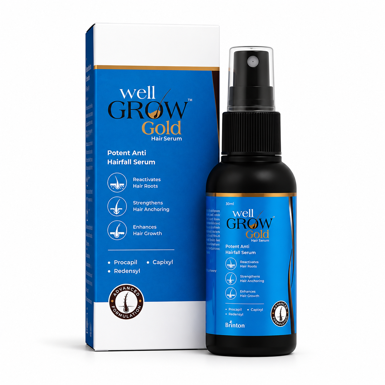 Well Grow Gold Anti-Hairfall Hair Serum 30ml