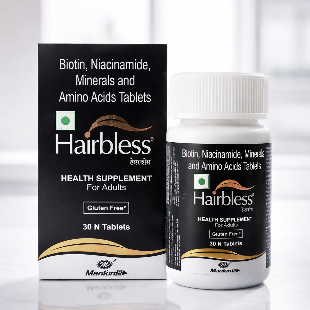 Hairbless Tablets Bottel (30 Tab)