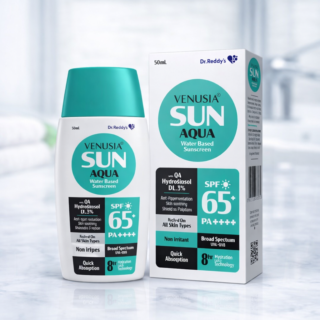 Venusia Sun Aqua Water Based Sunscreen SPF 65+ PA++++ 50ml