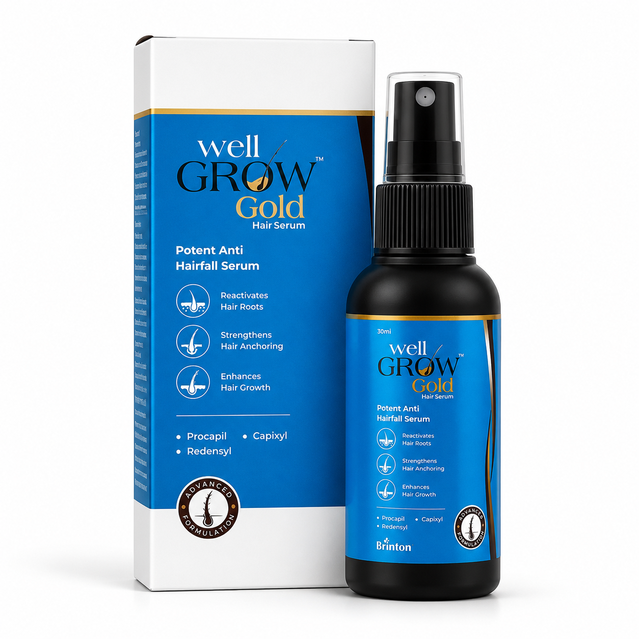 Well Grow Gold Anti-Hairfall Hair Serum 60ml