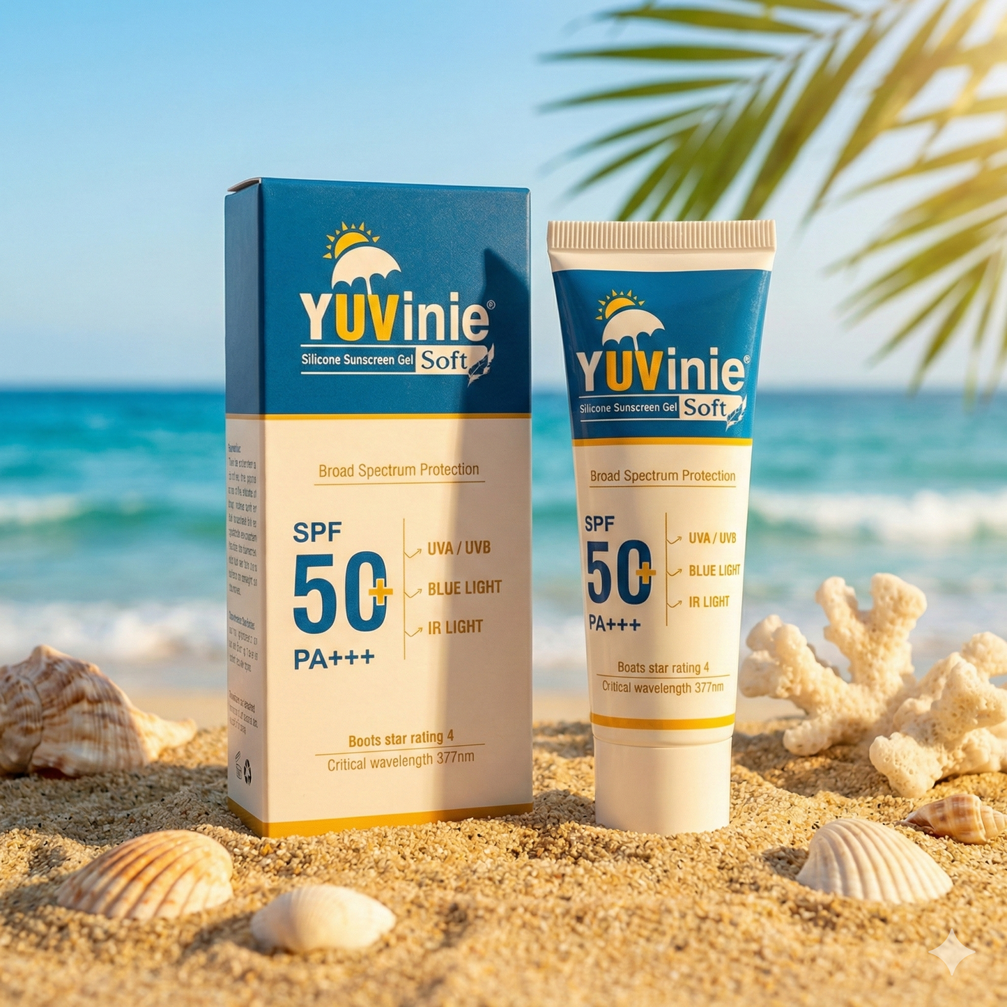 Yuvinie Soft Silicone Sunscreen Gel SPF 50+ 50g