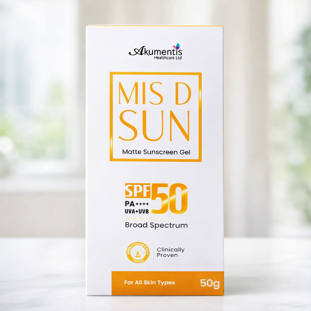 Mis D Sun Matte Sunscreen Gel SPF 50 PA++++ g0g