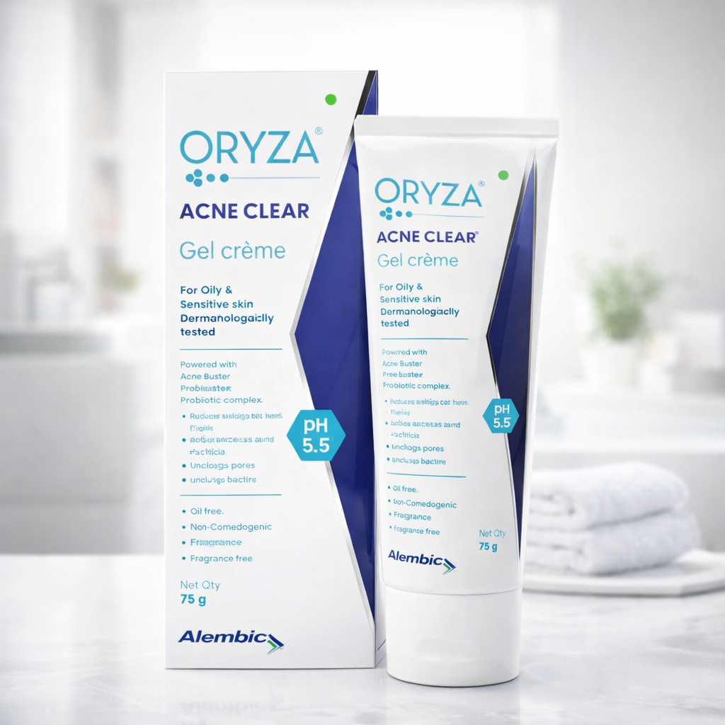 Oryza Acne Clear Gel Creme For Oily & Sensitive Skin 75g