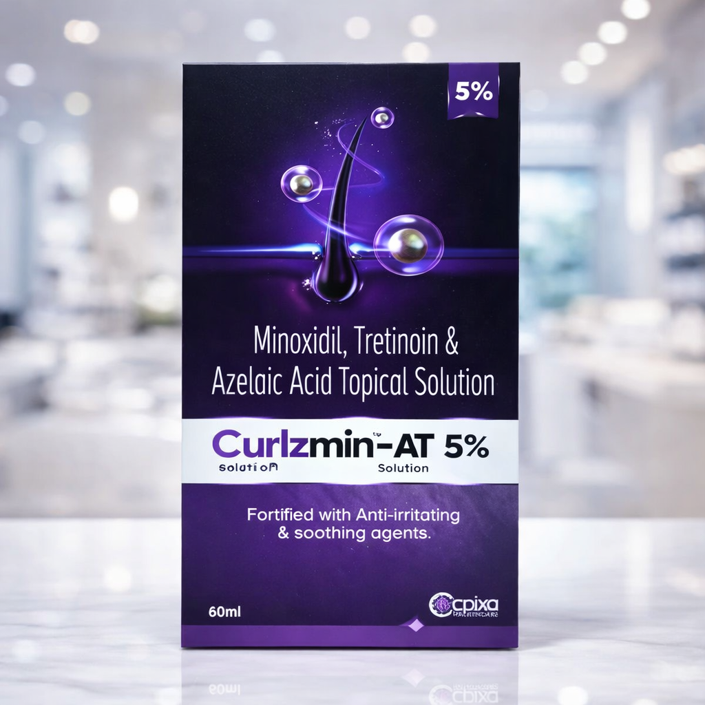 Curlzmin-AT 5% Topical Solution 60ML