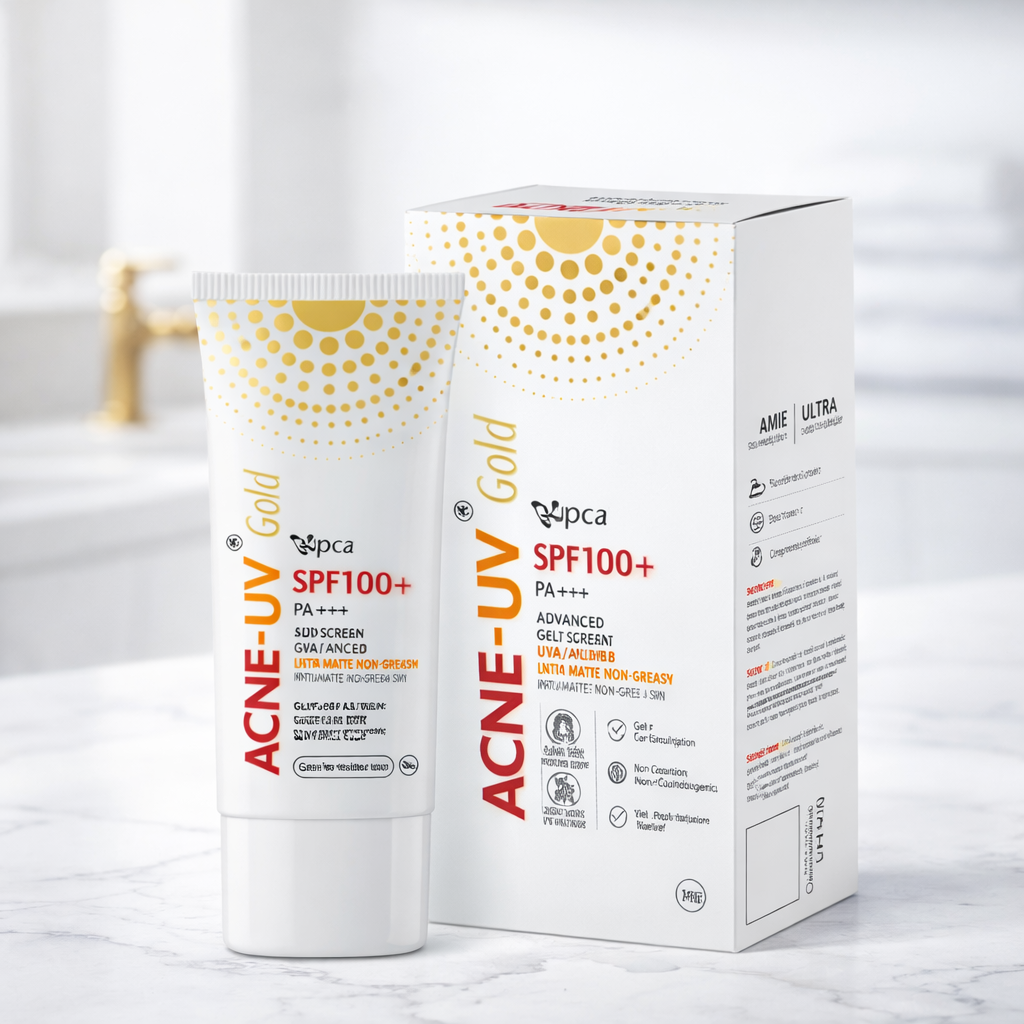 Acne-UV Gold Sunscreen Gel Cream SPF 100+ PA++++ 50g