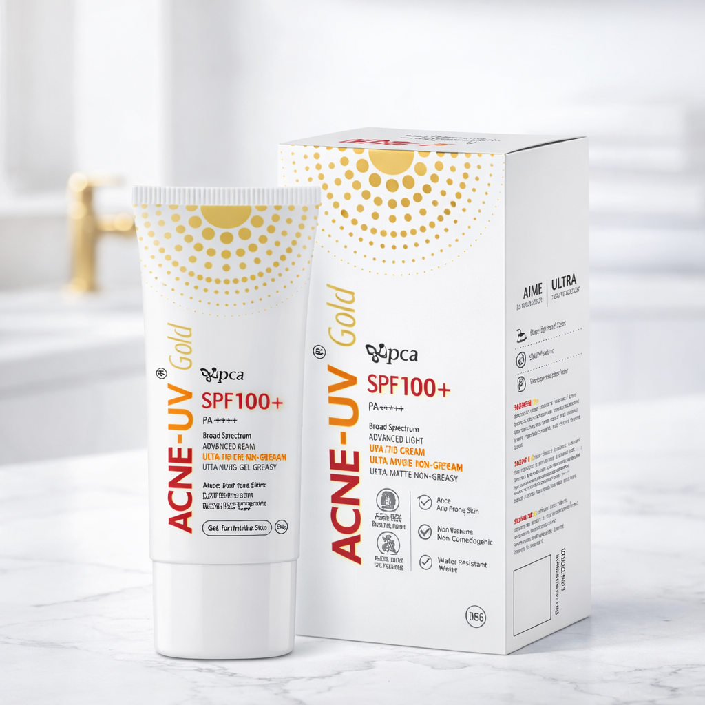Acne-UV Gold Sunscreen Gel Cream SPF 100+ PA++++ 30g