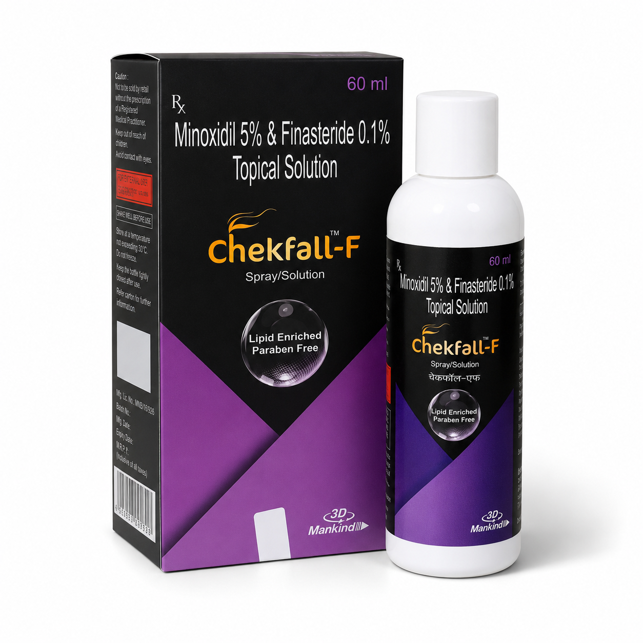 Chekfall F 5% Topical Solution 60ml