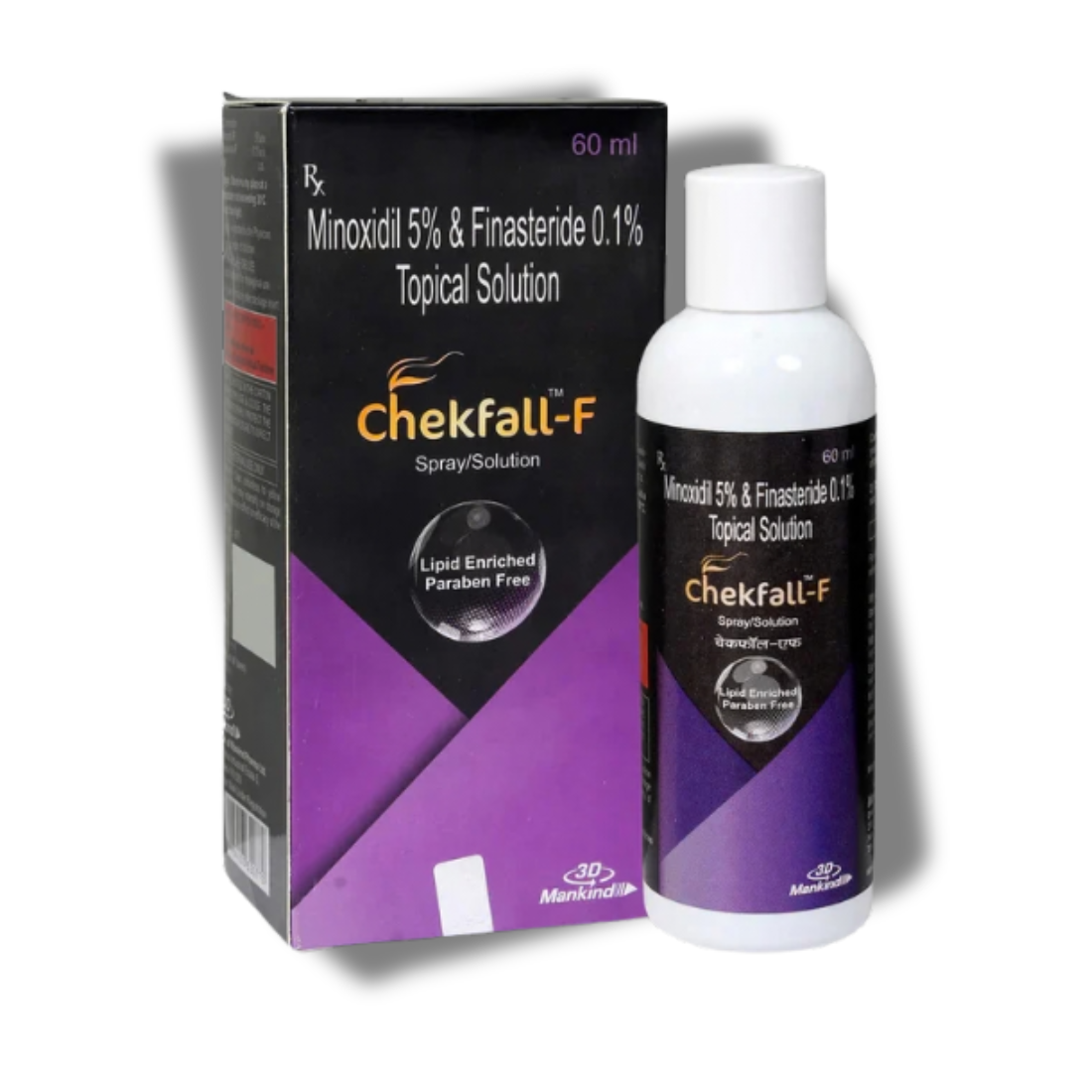 Chekfall F 5% Topical Solution 60ml
