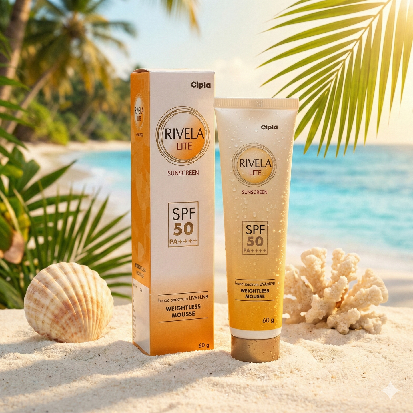 Rivela Lite Sunscreen SPF 50 60G